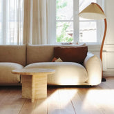 Beige Travertin Coffee Bean Table
